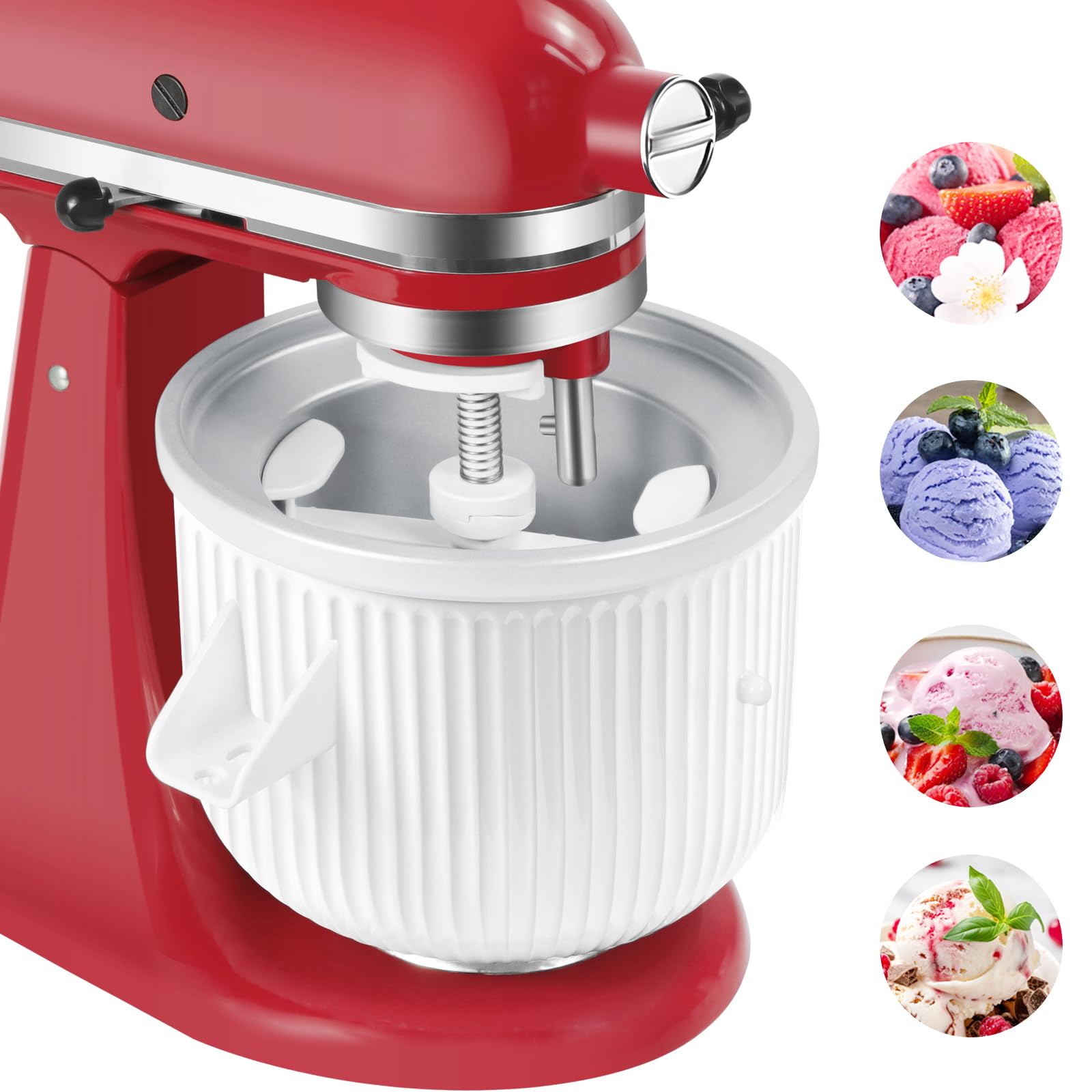 GLINK Accesorio heladera para KitchenAid: piezas para montar y hacer helados caseros