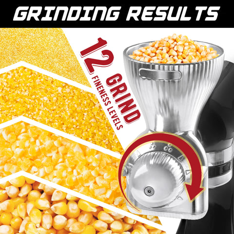 GLINK accesorio con 12 niveles de molienda para ajustar la finura según la receta.
