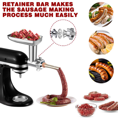 GLINK molinillo de carne, tubos de embutido para salchichas caseras.