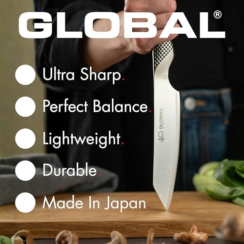 Cuchillo chef asiático Global de 7 pulgadas para cortes precisos