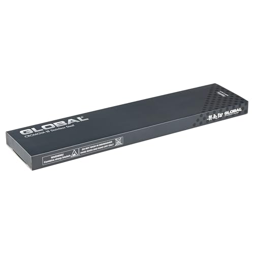 Global cuchillo verdura 7 pulgadas mango ergonómico para agarre seguro.