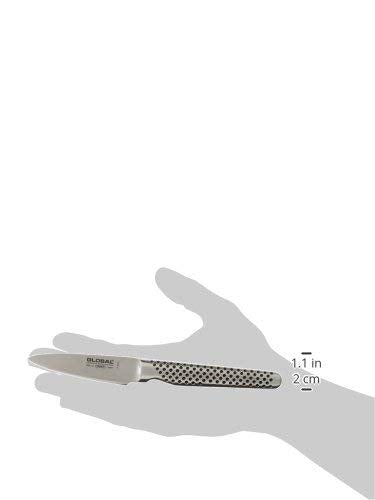 Global cuchillo pelador japonés, diseño forjado para uso diario en cocina.