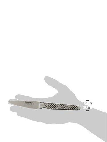 Global cuchillo pelador japonés, diseño forjado para uso diario en cocina.