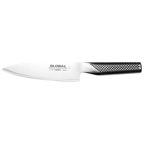 Global Sai cuchillo chef 6 pulgadas con hoja afilada para cortes precisos.