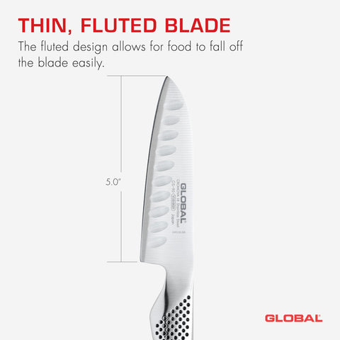 Global Santoku con filo de precisión ideal para picar finamente