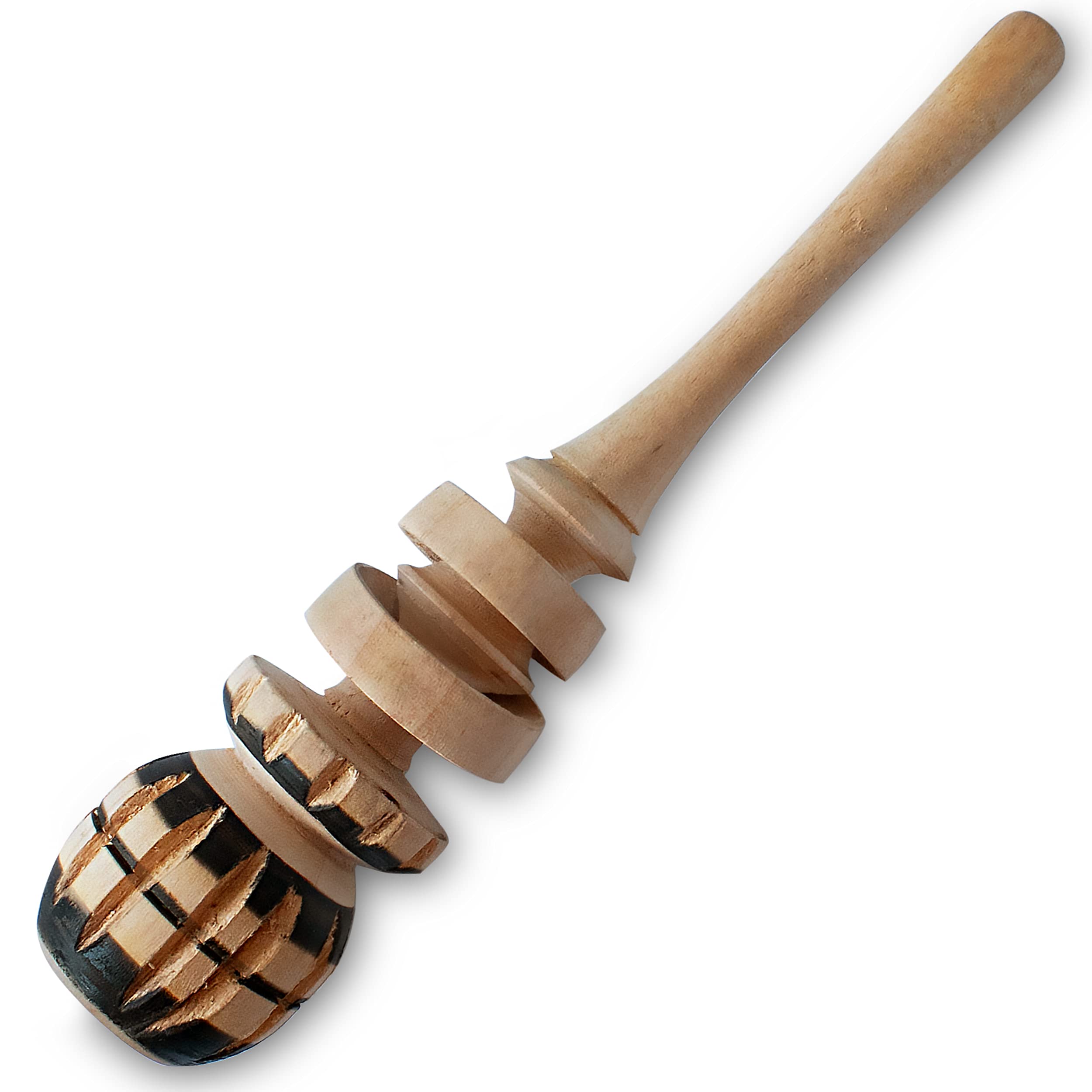 Molinillo artesanal Globe Rocket de madera para cacao espeso