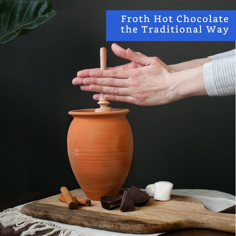 Molinillo Globe Rocket para atole y champurrado tradicional
