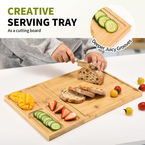 GLOKUUCA cuchillos para queso con soporte desmontable para acceso rápido