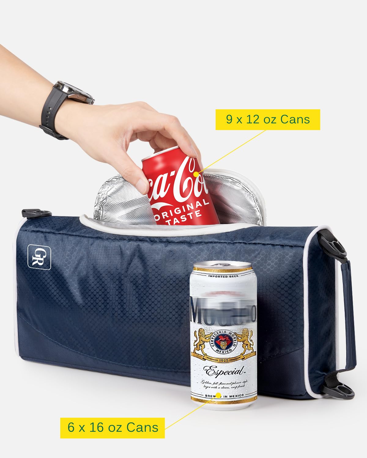 GLORIEROO diseño compacto que cabe discretamente en la bolsa de golf