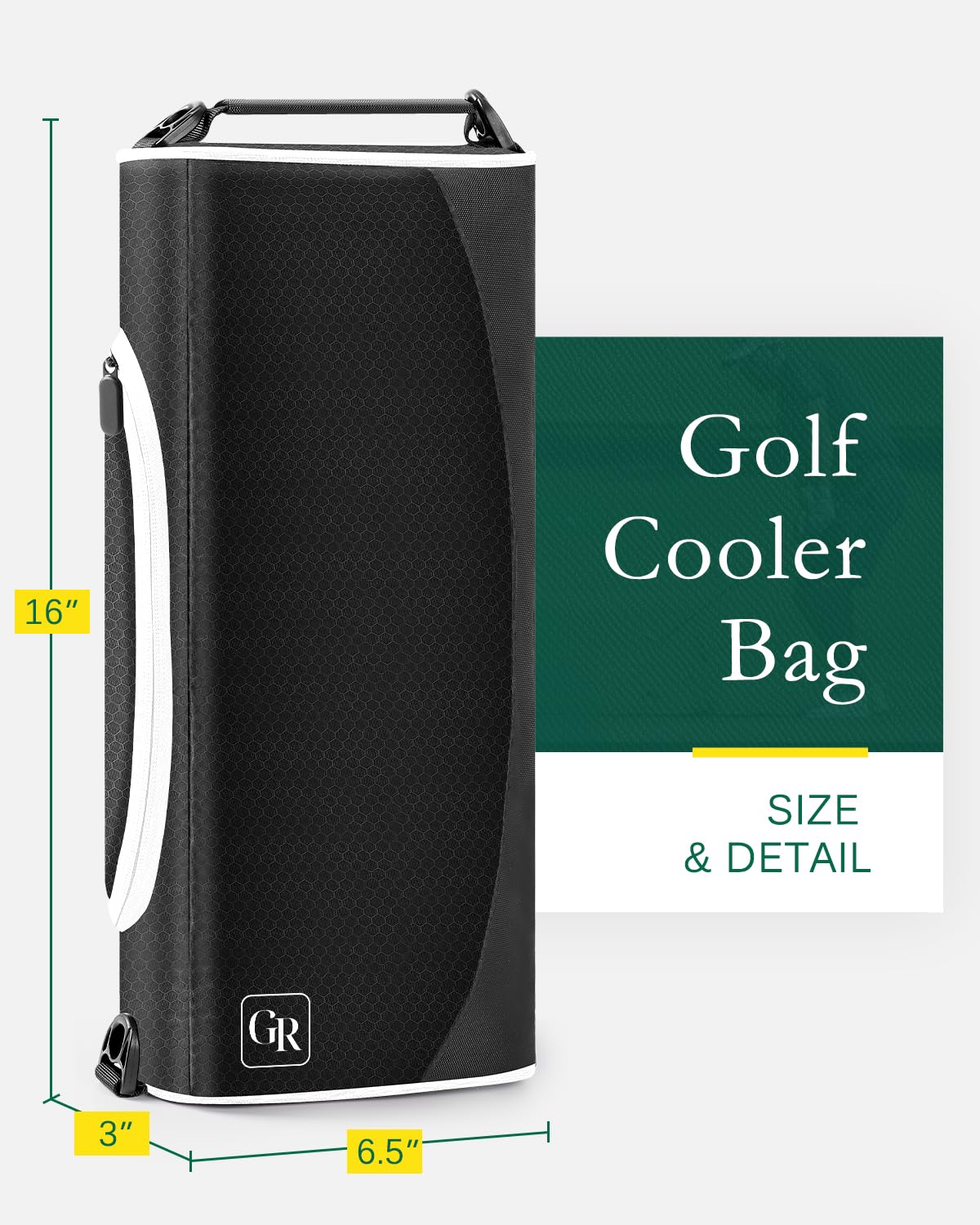 Glorieroo golf cooler interior con capacidad para latas y botellas