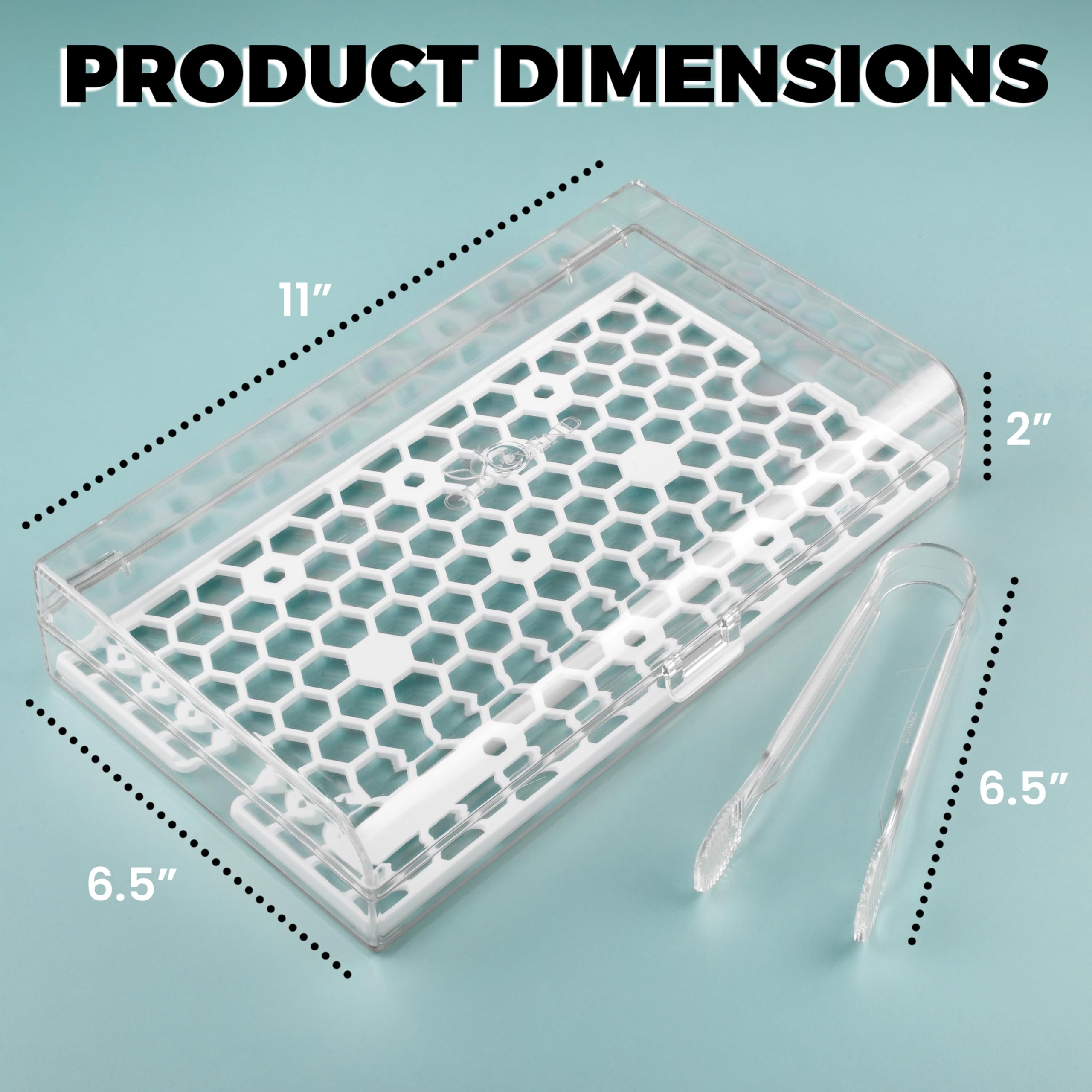 GlossyEnd Tenazas incluidas para manipular tocino con higiene.