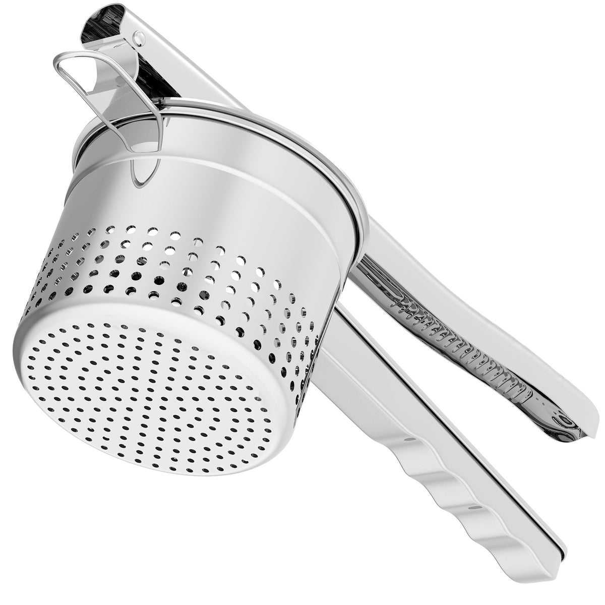 GloTika ricer de papas 15oz con mango ergonómico para mayor comodidad al cocinar.
