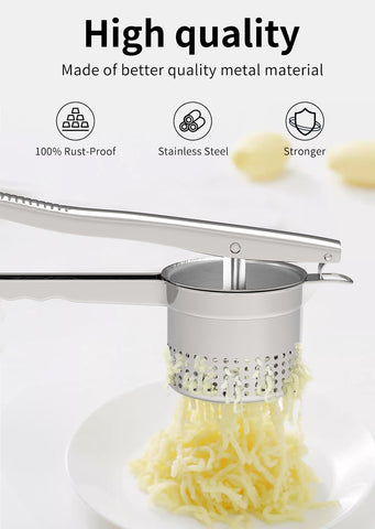 GloTika ricer con agarre antideslizante para resultados consistentes y confort al cocinar.