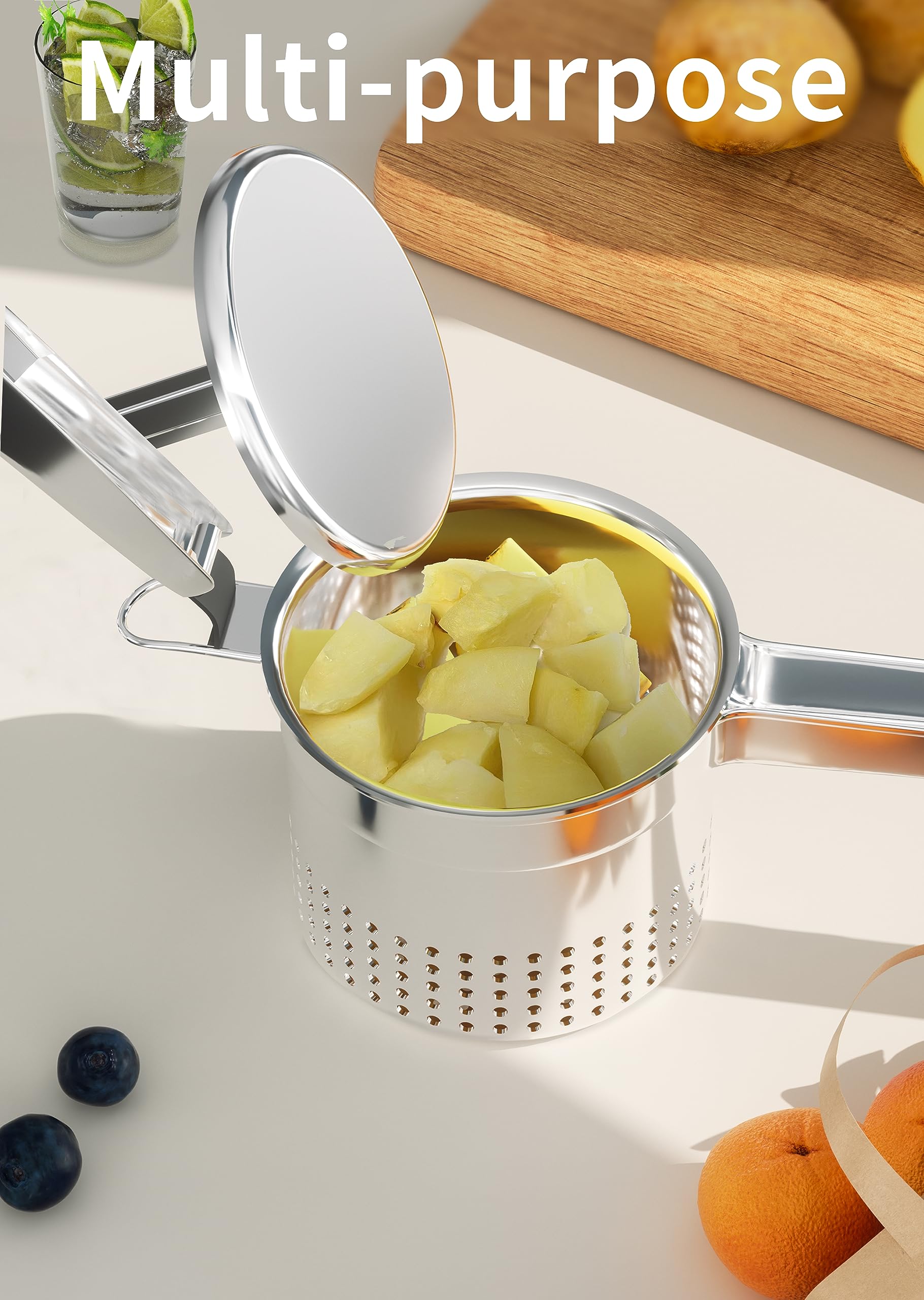 GloTika ricer multiuso para purés de hortalizas suaves y alimentos para bebé.