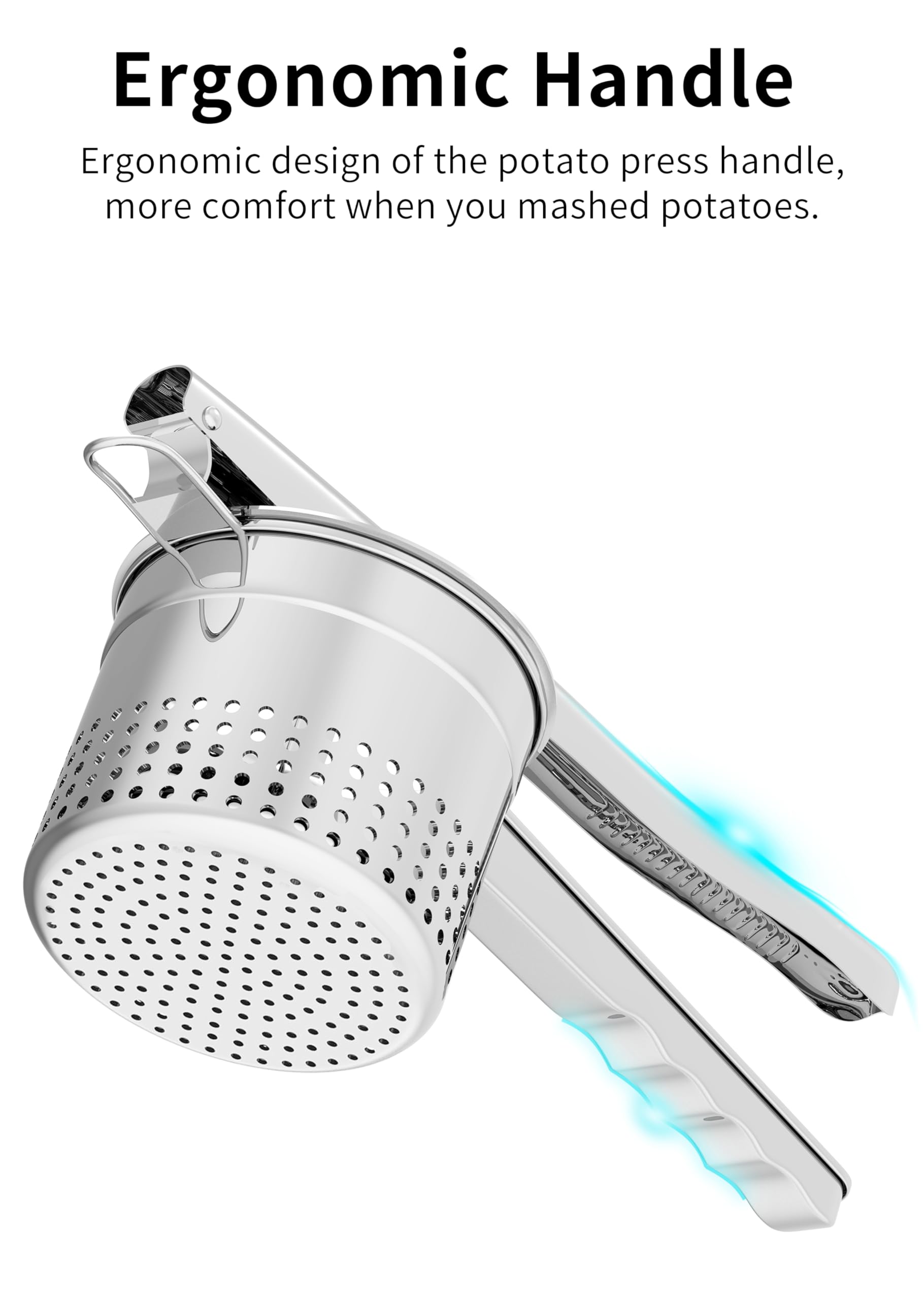 GloTika ricer multiuso para purés suaves de verduras y platos para bebé.