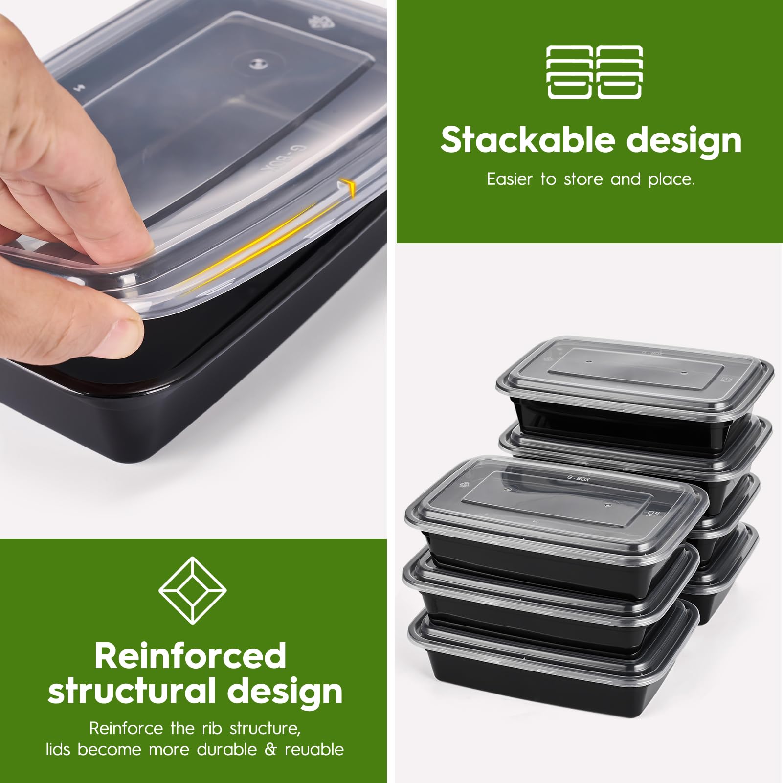 Glotoch Express diseño apilable para ahorrar espacio en cocina