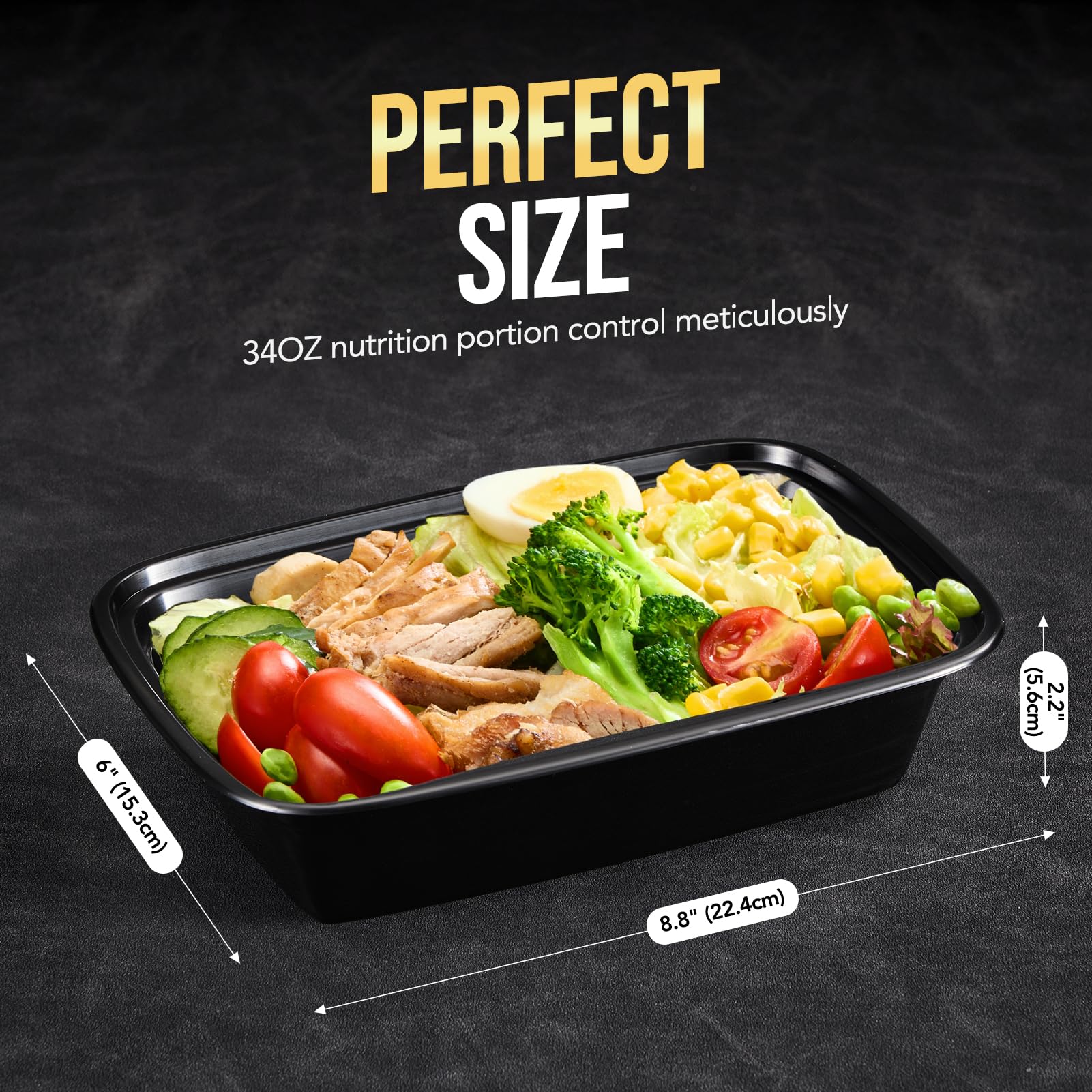Glotoch Express contenedores prep 34oz con cierre antifugas, seguridad al transportar.