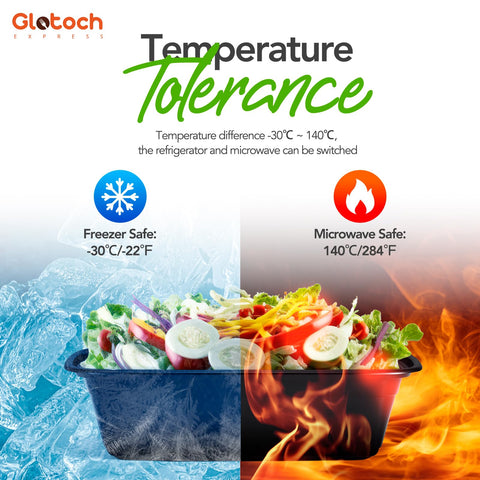 Glotoch Express contenedores reutilizables multiuso para planificar comidas.