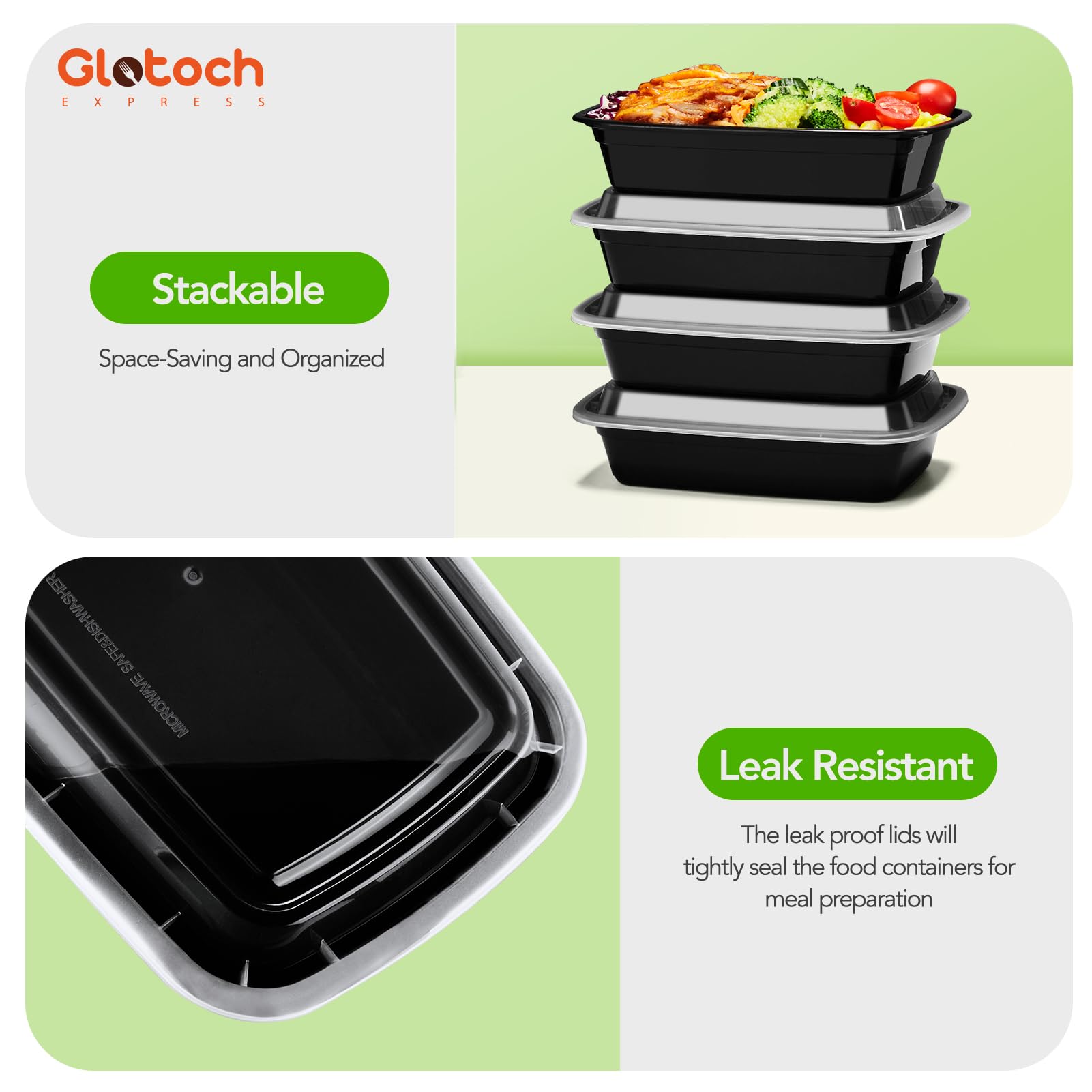 Glotoch Express uso multiusos para almuerzos de trabajo y meriendas.