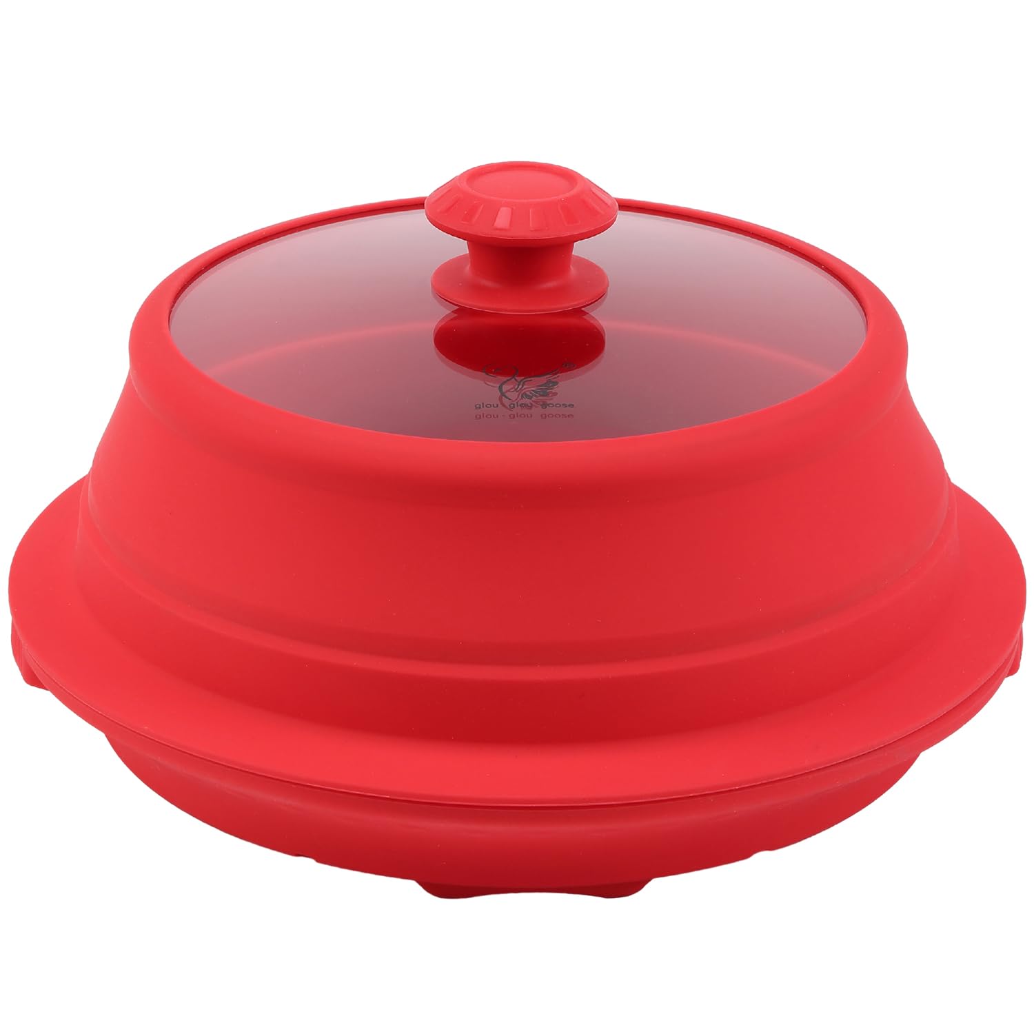 GLOU-GLOU GOOSE GGG cubierta de silicona para microondas, plegable y anti salpicaduras.