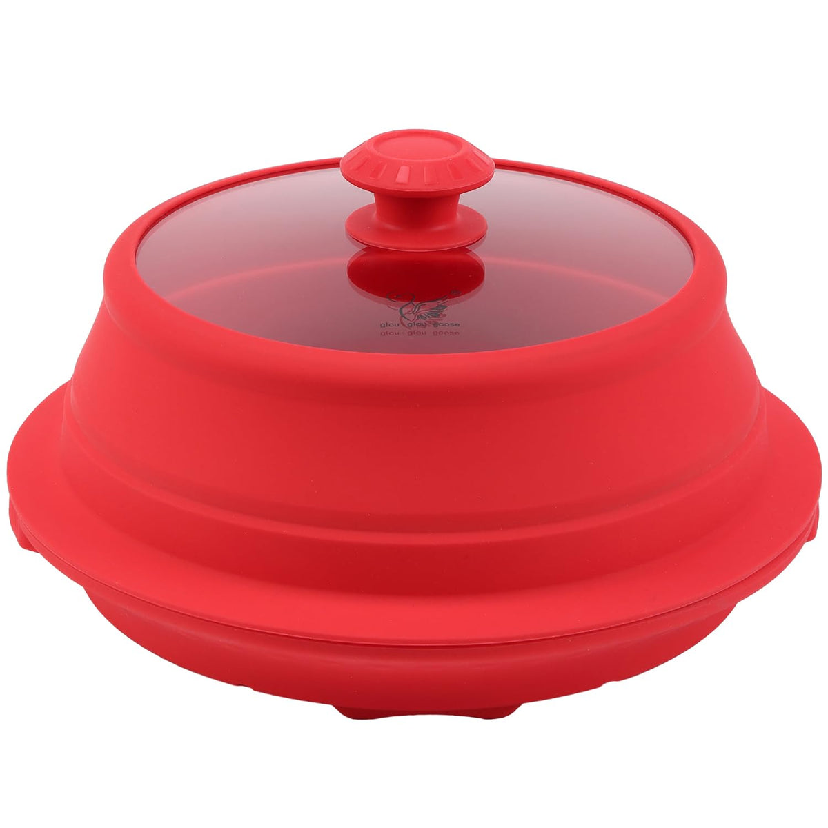 GLOU-GLOU GOOSE GGG cubierta de silicona para microondas, plegable y anti salpicaduras.