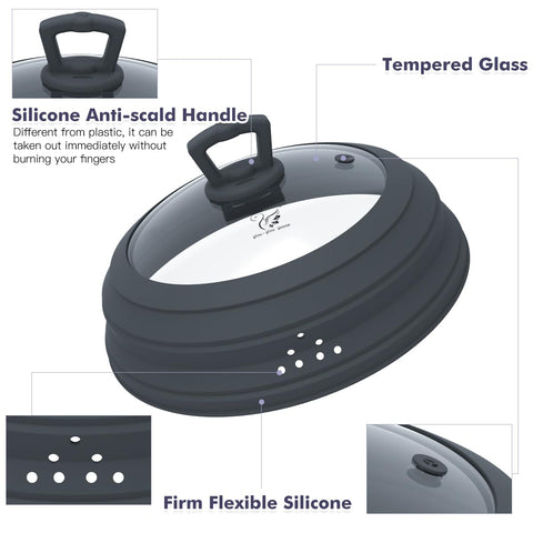 Mango de silicona plegable de GlouGlou Goose GGG para manipular caliente con seguridad.