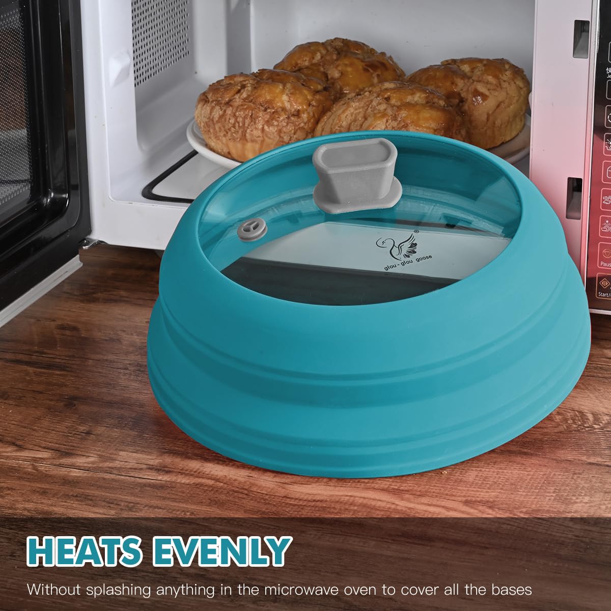 Tapa de vidrio con ventilación para cocinar GlouGlou Goose GGG