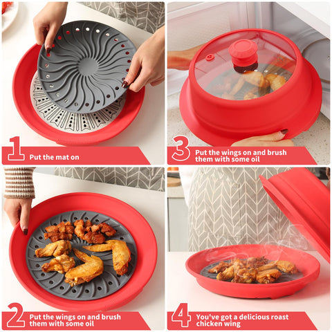 GLOU-GLOU GOOSE GGG uso múltiple: tapa, plato o drenaje para la cocina.