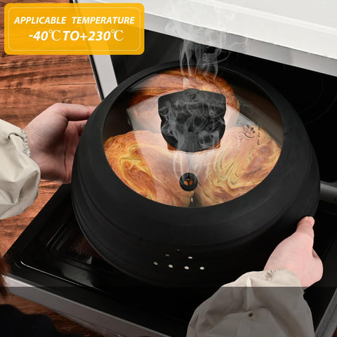 GLOU-GLOU GOOSE GGG ventilación-tapa-vidrio-temperado: salida de vapor para calentamiento controlado
