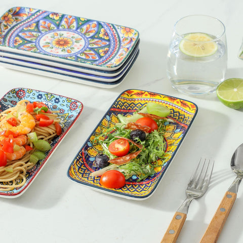 glowworm bandeja servir porcelana rectangulares 8,5 pulgadas ideal para aperitivos