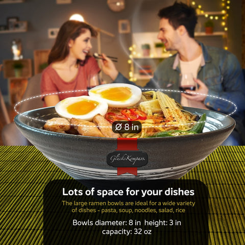 GlücksKompass conjunto ramen de 8 piezas ideal para cena completa.
