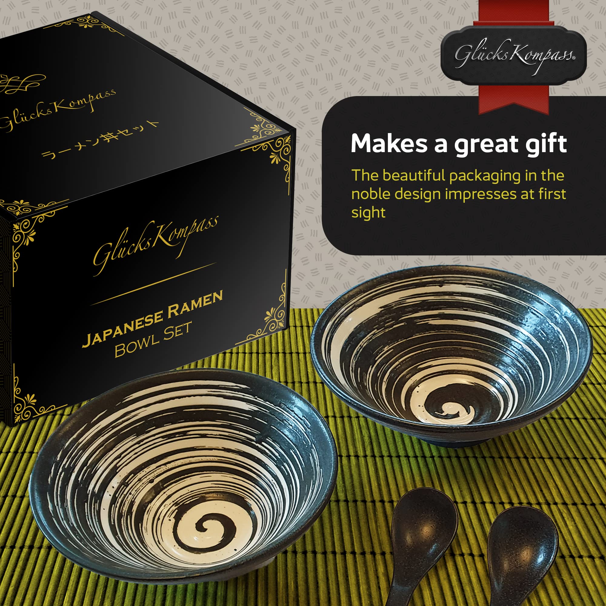 GlücksKompass embalaje regalo elegante listo para regalo de casa.