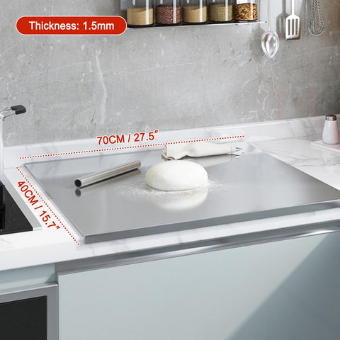 Glyncipher tabla de cortar con borde elevado para ergonomía en la cocina.