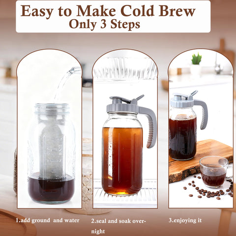 GMCOZY jarra de 2 cuartos, ideal para uso diario y reuniones