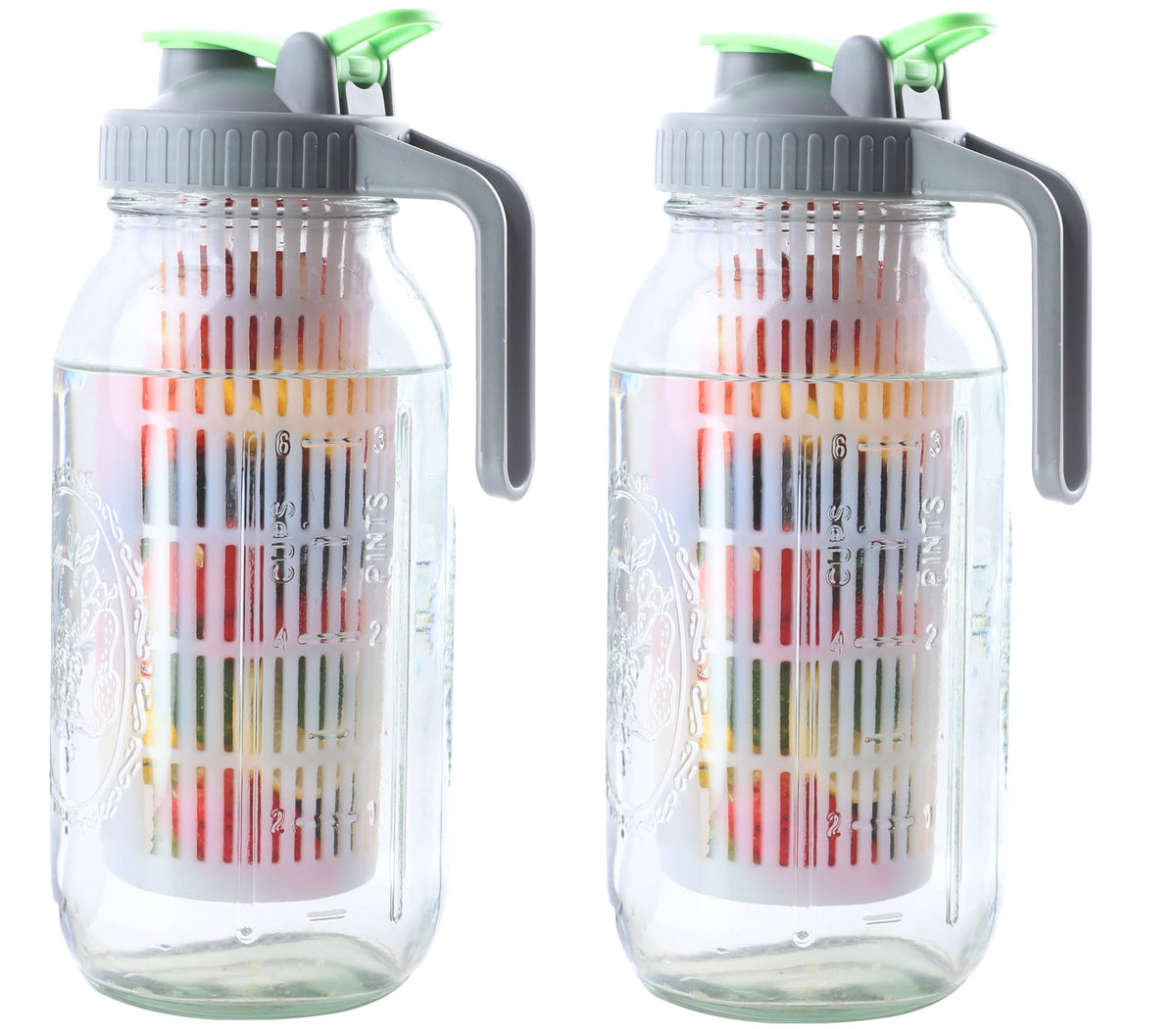 GMCOZY jarra de vidrio con infusor para infusionar frutas en agua.
