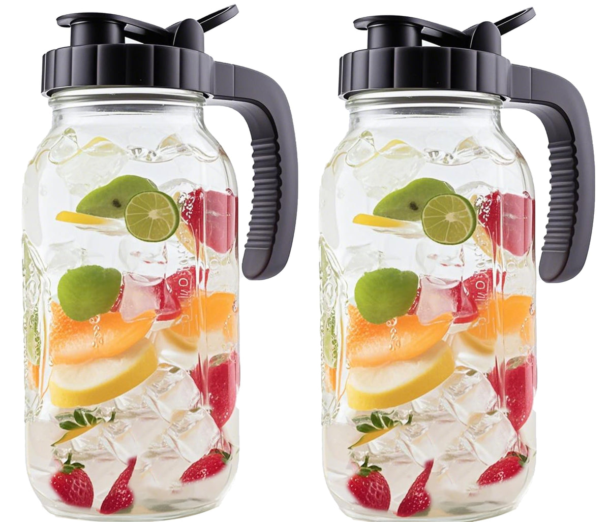 GMEPOCH Jarra cristal 64oz, vertido suave para bebidas.