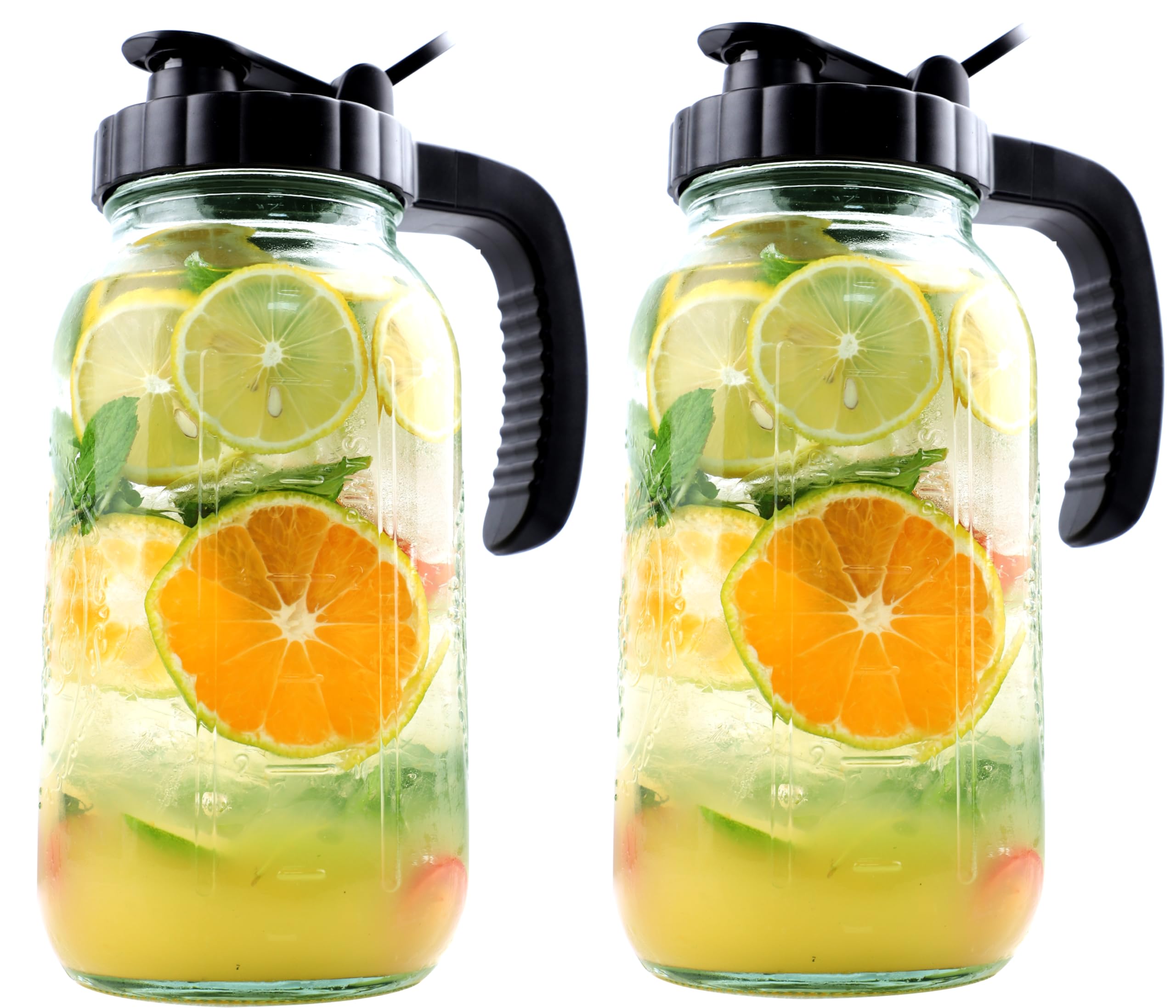 GMEPOCH Jarra Mason 64oz con vertido suave para bebidas.