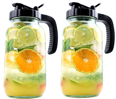 GMEPOCH Jarra Mason 64oz con vertido suave para bebidas.