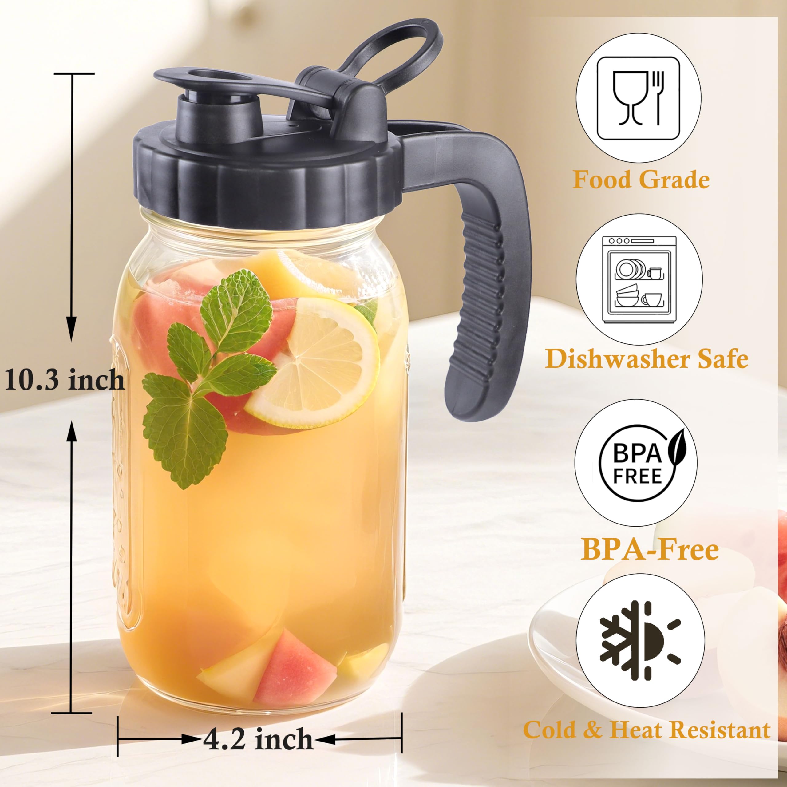 GMJYAN vidrio borosilicato seguro para bebidas frías o calientes