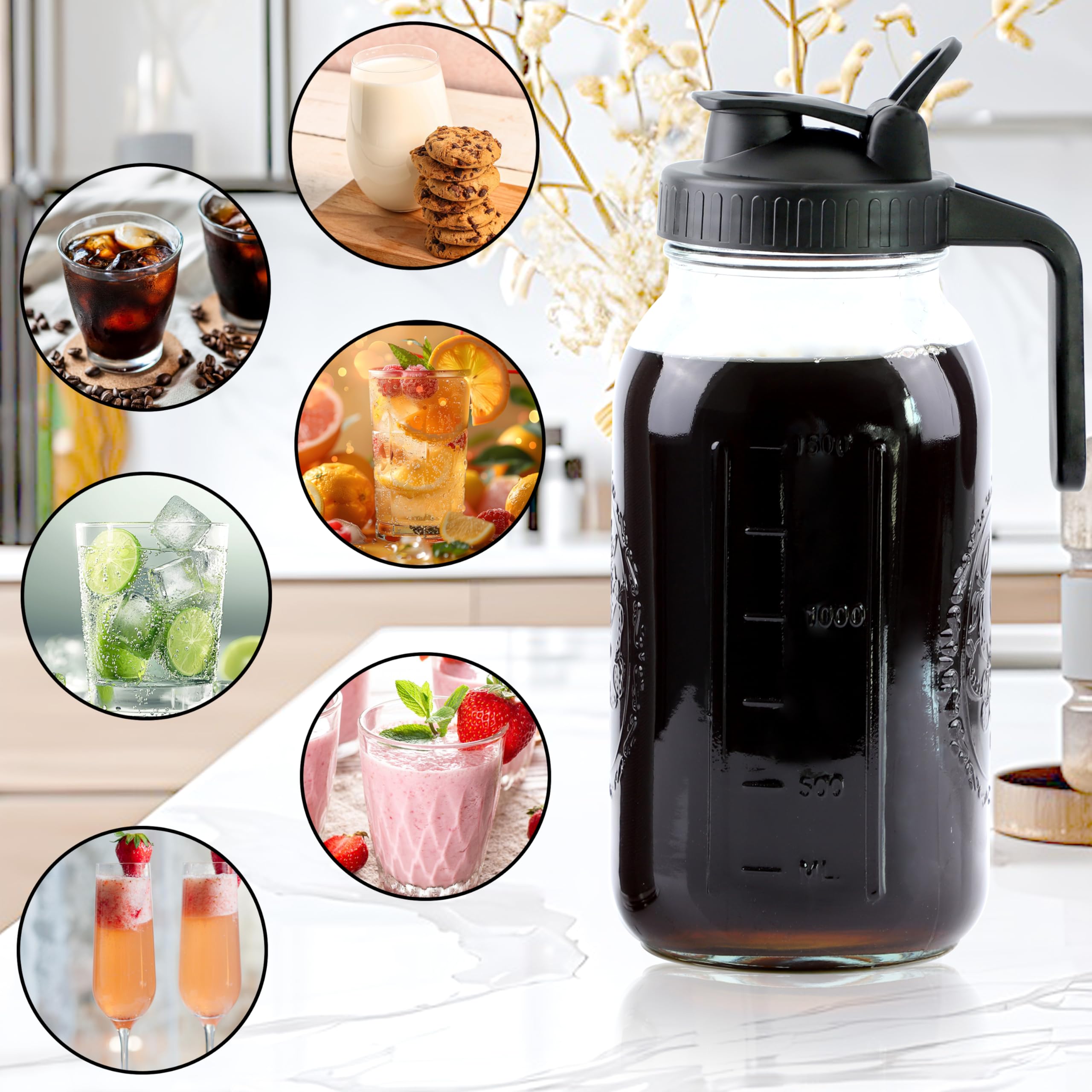 GMSWEET mango ergonómico resistente, cómodo de sostener al servir.