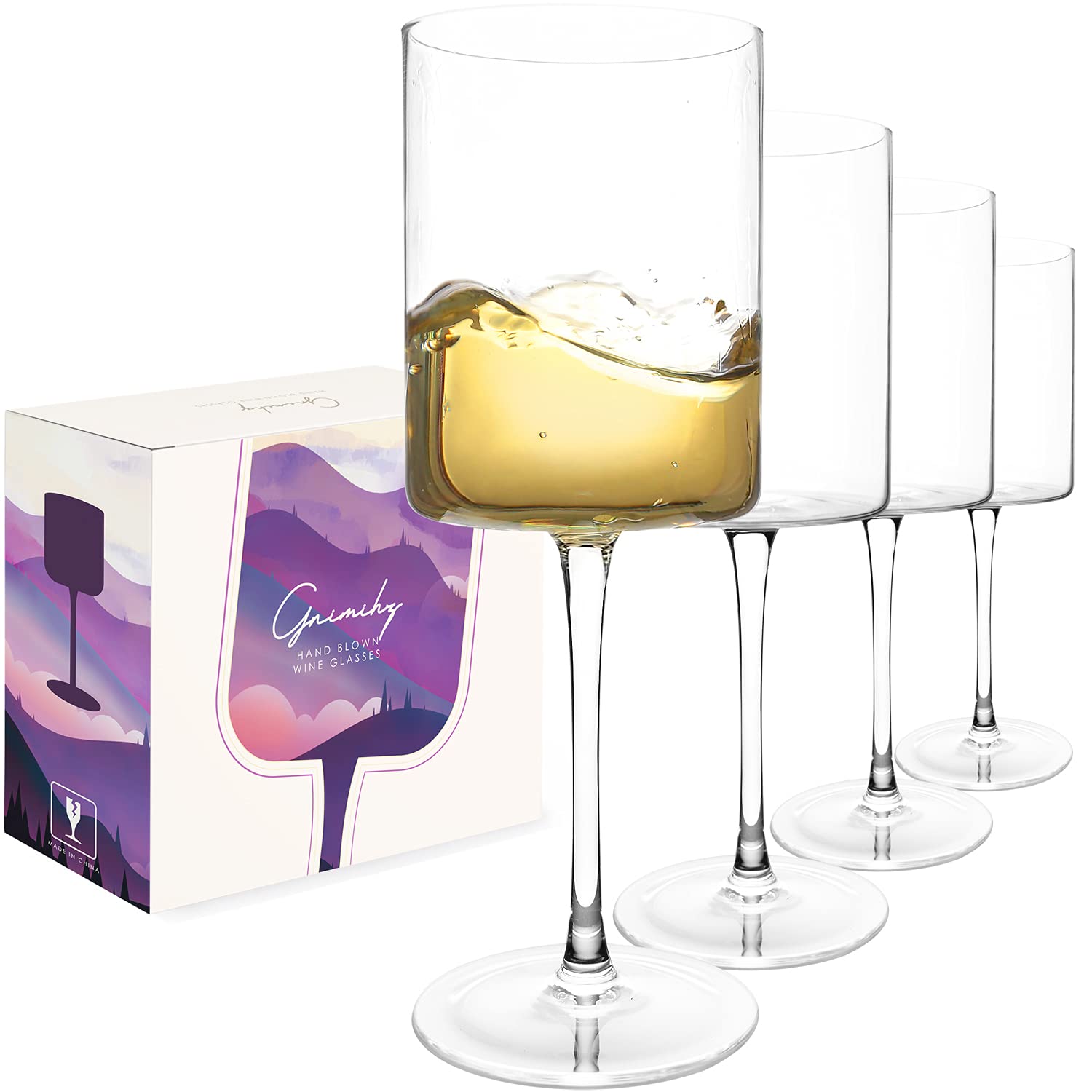 Vasos Gnimihz vistos desde arriba, realzan aromas gracias al cristal sin plomo.