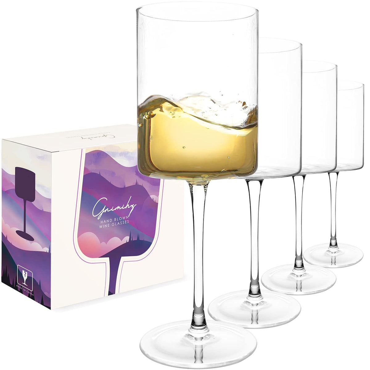 Vasos Gnimihz vistos desde arriba, realzan aromas gracias al cristal sin plomo.