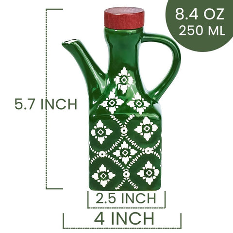 Aceitera Gnlnkn con tapón de madera para mantener la frescura