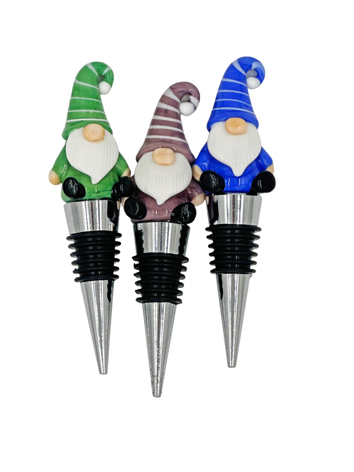 Gnome Stress tapón universal para botellas, fácil de colocar y quitar.