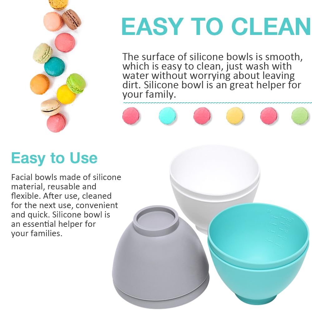 Goalfly tazones de silicona apilables, ahorro de espacio en la cocina