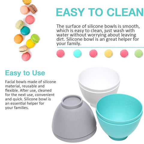 Goalfly tazones de silicona apilables, ahorro de espacio en la cocina