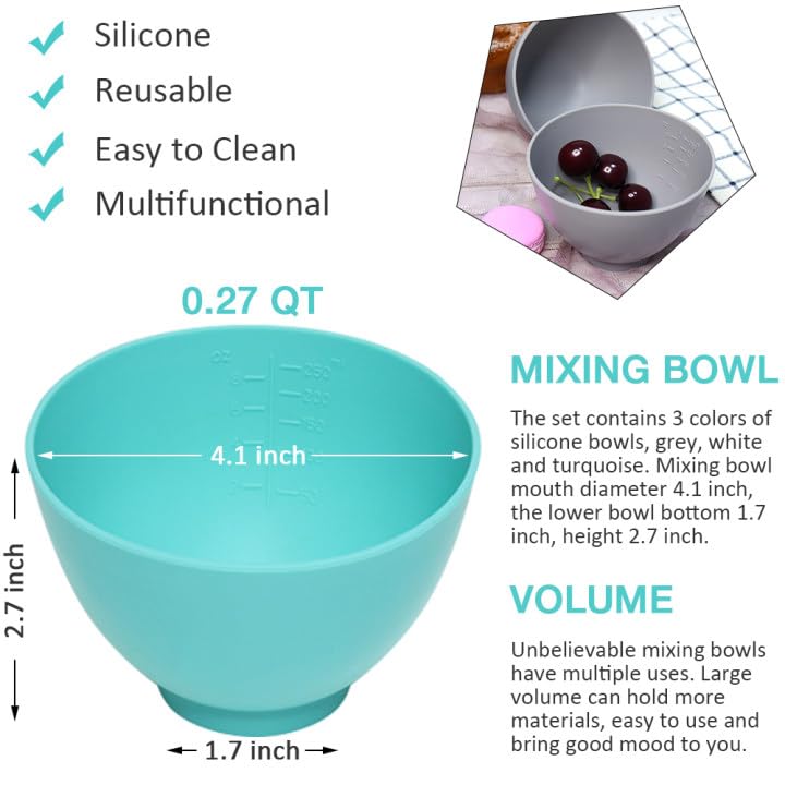 Goalfly tazones de silicona para derretir chocolate, calor estable y seguro