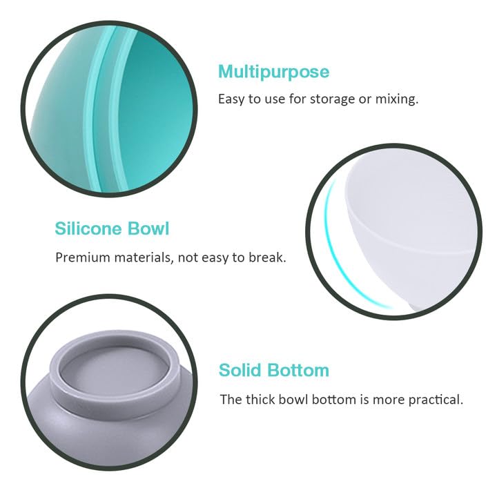 Goalfly tazones de silicona para mascarillas faciales, uso cosmético en casa