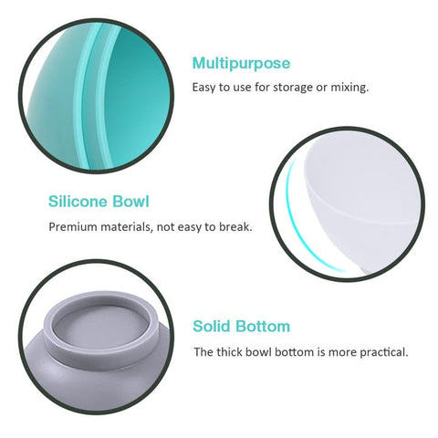 Goalfly tazones de silicona para mascarillas faciales, uso cosmético en casa