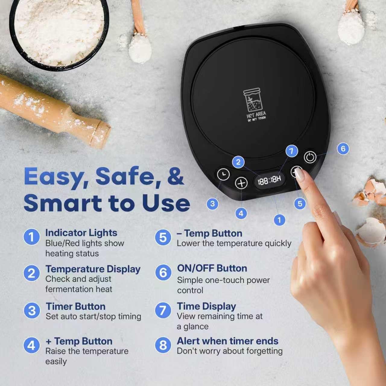 GOANEFIVE eficiencia energética para mantener masa madre estable.